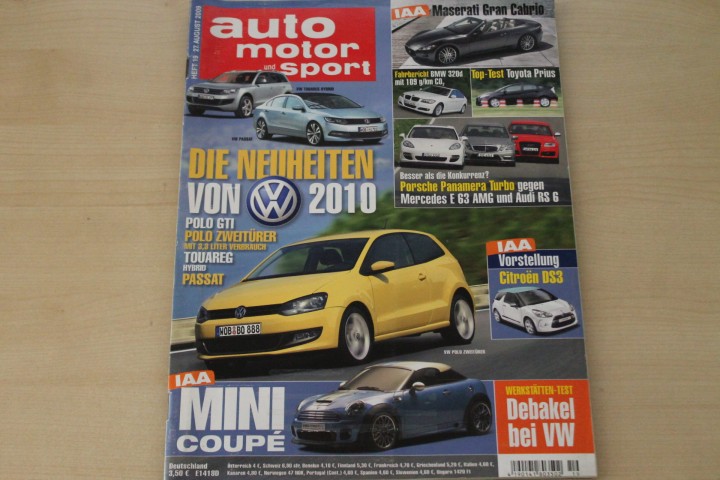 Deckblatt Auto Motor und Sport (19/2009)